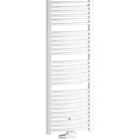 Kermi Badkamer radiator Basic-50 R, gebogen, midden- / zijaansluiting, 1770x599 mm (HxL), wit, ER01M1800602XXK