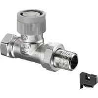 Oventrop q-tech thermostatische radiatorafsluiter aq dynamisch 3/4" recht