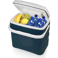 TIM. TIM Elektrische koelbox 12 en 230 volt - Elektrische koelbox - Koelbox - Blauw - 29cm x 43cm x 45 cm