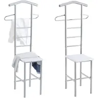 Idimex Kledingrek JIVO, set van 2 - wit
