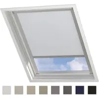 Coulisse Dakraam Rolgordijn Trend - Verduisterend - White - voor Velux: UK08