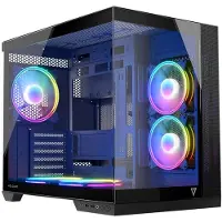 Modecom PC-behuizing - - Volcano Panorama APEX ARGB - 5 Ventilatoren - Grijs