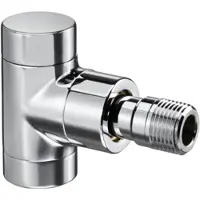 Zehnder OV HK schroefkoppeling Combi E hoek, DN 15, 1/2inch, PN 10 verchroomd, Verwarmingsaccessoires