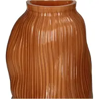 HD Collection Vaas Cies Bruin Glas – Organische Vorm – Trendy Blikvanger
