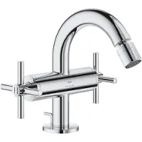 GROHE Atrio M-size bidetmengkraan kruisgrepen m/waste chroom 24353000