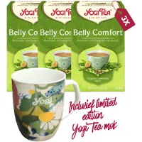 Yogi tea Belly Comfort Bio - 3 pakjes - inclusief limited edition mok