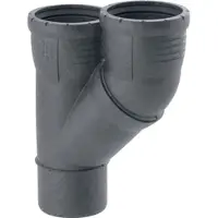 Geberit Silent-Pro Parallel T-stuk 45°, DN 100 / 90, 393.551.14.1