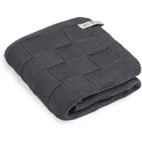 Knit Factory Handdoek Ivy - Antraciet - 60x110 cm