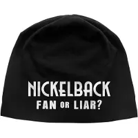 Rock Off Nickelback - Fan Or Liar JD Print Beanie Muts - Zwart