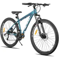 Hiland Bedrock Mountainbike - 27.5 Inch - 24 Versnellingen - Shimano - Hydraulische Schijfremmen - Aluminium Frame -Blauw