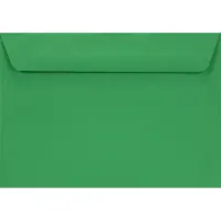 Netuno Gladde groene enveloppen A6 - 114 x 162 mm - 25 stuks - HK zelfklevend met plakstrip - 90 gram - Burano -