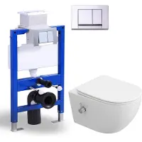 HOROW - Douche WC met Bidetfunctie - Softclose Zitting - Ladydouche - incl. Inbouwreservoir