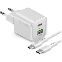 SBS 30W GaN-wandladerkit met geïntegreerde Power Delivery en 1,5 m USB-C-kabel