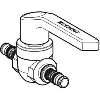 Geberit Mepla kogelkraan met bedieningshendel messing D 32 mm PN 10 614.061.00.2