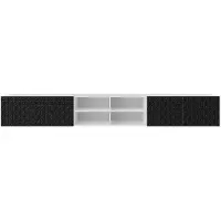 MargaretHadas24 Margaret Hadas: TV-kast Cali IV, TV-meubel, laag TV-meubel, 300 cm, hangend, modern design, voor de woonkamer, wandmontage, TV-meubel in wit of zwart