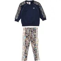 Adidas Joggingpak 'adidas x Liberty London Oversized Crew and Tights' marine / lichtbruin / rosa / wit