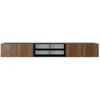 MargaretHadas24 TV-kast Nicole IV 300 (3x100) cm (zwart + catania)