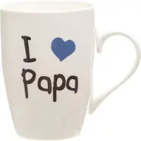 COSY&TRENDY Beker 'i love papa' 360ml d8,3xh10,5cm