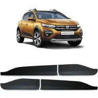 5K Parts Set beschermhoezen voor de zijdeuren, zwart, voor Dacia Duster vanaf 2018.