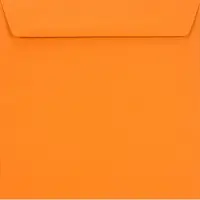 Netuno Gladde oranje enveloppen A5 - 155 x 155 mm - 25 stuks - HK zelfklevend met plakstrip - 90 gram - Burano -