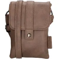 Beagles Crossbody Overslag Schoudertasje Cuenca Donker Taupe