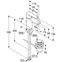 Kludi Waschtisch-Einhandmischer ZENTA SL DN 15 chr