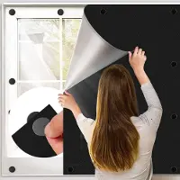 VHV - Verduisteringsgordijn - Magnetisch raamgordijn - Verduisterend raamdoek zonder boren voor slaapkamer en huurwoning - 100*145cm