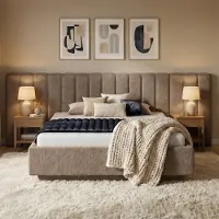 Mörgenn Luxe Bed Loft Luxe Designbed - - Bruingrijs (Antelope 4) - 140x200