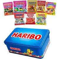 Haribo Mega-Fête snoep mix 500g in tinnen blik - Uitdeelsnoep in individuele verpakte snoepzakjes - Snoep traktatie - Snoep cadeau