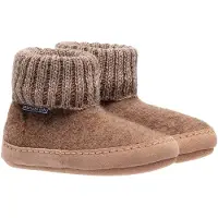 Bergstein Pantoffel Kids Cozy Lux Brown-Schoenmaat 35