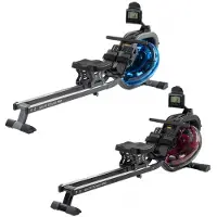 cardiostrong Roeitrainer Baltic Rower Pro blauwe tank, grijs frame