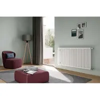 Kermi Bad- und Wohnheizkörper Pio zweilagig, HxLxT: 900x1204x64 mm, Farbe: weiß, Anschlußbild: 12, 10 bar, Wärmeleistung 75/65-20: 1836 Watt, E6N2V0901202XXK
