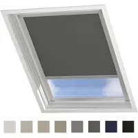 Coulisse Dakraam Rolgordijn Verduisterend - Trend - Donker Grijs - voor VELUX: SK06