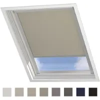 Coulisse Dakraam Rolgordijn Verduisterend - Trend - Taupe - voor VELUX: P10 / 410 / 3