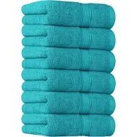 Famanu - 6 Set Premium Handdoeken, (41 x 71 CM) 100% Ringgesponnen Katoen, Ultra Zacht en Zeer Absorberend voor Badkamer, Fitnessruimte, Douche, Hotel en Spa