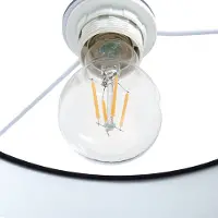 LINDBY Vloerlampe , Hillary, Zwart, Woonkamer, Stof, Modern