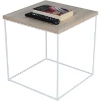 FutuStal 6K40 Serie - Vierkante Draden Tafel - Biały Mat - Dąb Sonoma