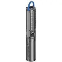 Grundfos Onderwaterpomp 3-fase pomp 4" met enkelfasige PSC motor in RVS 304 AISI SP 3a-25 1,5kw - 4.2A - 3 x 400V - Rp 1.1/4"