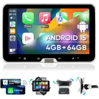 Hexinex HexinexMarket Quad-Core 1DIN Autoradio Geschikt voor VW AUDI BMW BENZ Peugeot FIAT DUCATO enz - Draadloos CarPlay, Android Auto, GPS Navi, 360° rotatie, multimediaspeler, 4GB+64GB