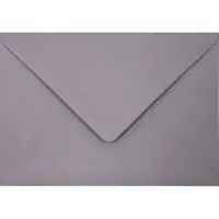 Netuno Gladde grijze enveloppen A6 - 125 x 175 mm - 25 stuks - NK natgelijmde - 120 gram - Malmero -