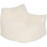 Atmosphera Créateur d'intérieur® Muzi XL Fauteuil - Wit Ribfluweel - XXL Cocoonstoel