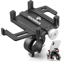 RockBros 699-BK Serie - Fietshouder - Aluminium - Verstelbare Klem - Zwart