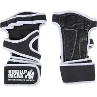Gorilla wear Yuma Krachtsport Handschoenen - Zwart/Wit - 2XL
