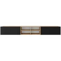MargaretHadas24 TV-kast Nicole IV 300 (3x100) cm (artisan + zwart)