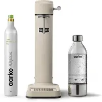 AARKE Carbonator 3 Starter Kit Mat Sand incl. PET Fles 1L en CO2 Cilinder - Bruiswatermaker - Sodamaker
