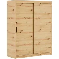 MargaretHadas24 Kledingkast Iga 120 cm inclusief 2 schuifdeuren Zwevende deurkast (bruin)