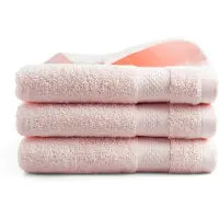DoubleDry Katoenen handdoek - 3 stuks - 50x100 - perzik