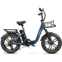 Samebike C05 Pro Elektrische Fiets – 20" Opvouwbaar, 250W Motor, 36V 13Ah Accu, 70km Bereik, 7-Speed Shimano – Donkerblauw