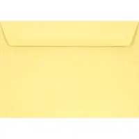Netuno Gladde gele enveloppen A6 - 114 x 162 mm - 25 stuks - HK zelfklevend met plakstrip - 90 gram - Burano -