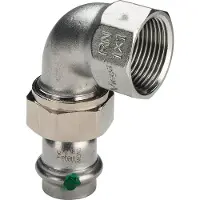 Viega Sanpress Inox knie 3-delig SC bu.dr. 28mmx1"bi